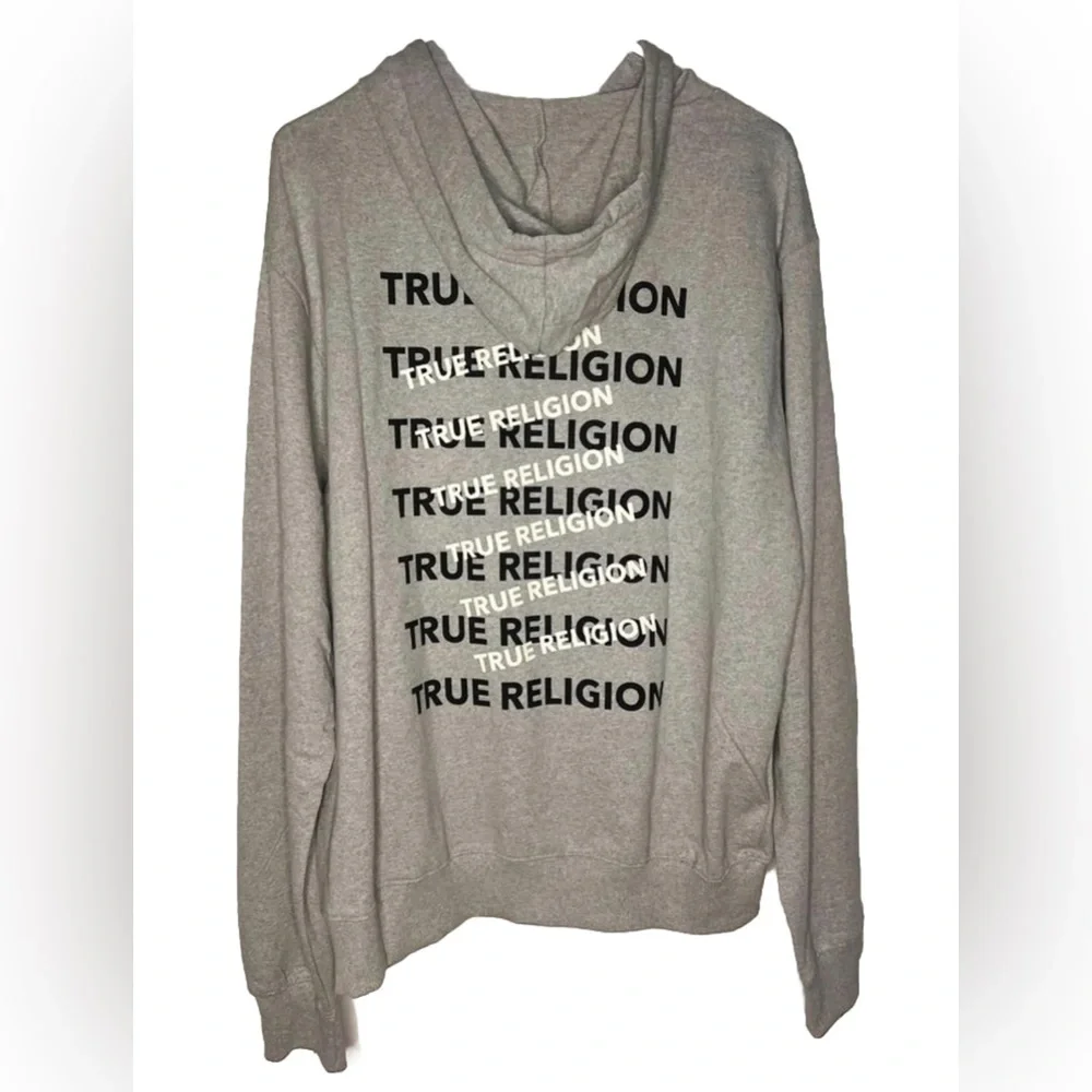TRUE RELIGION New Hoodie Pullover Sweater with‎ Front pocket Style 108212 LARGE